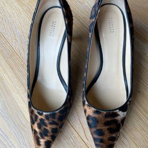 Barneys Leopard Pony Hair Heels